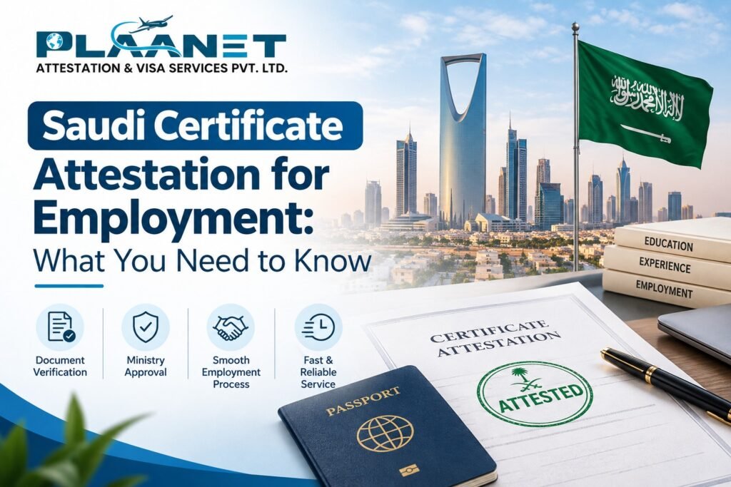 Saudi Certificate Attestation