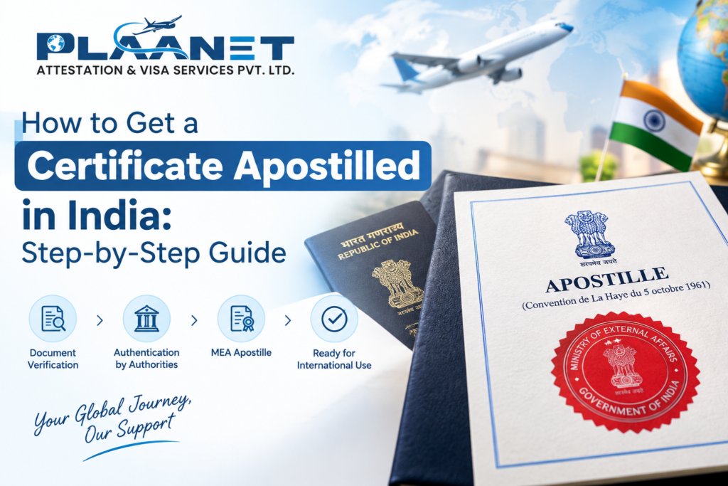 Certificate Apostilled in India